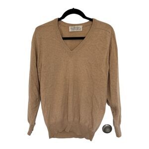 EERDUOSI Men's 100% Cashmere V-Neck Pullover Sweater Size 42